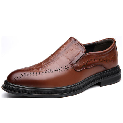 Adrian – Men's British-Style Pointed Leather Shoes