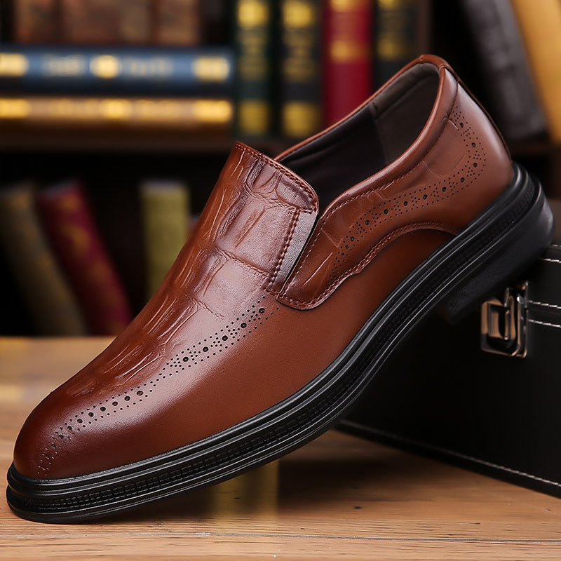 Adrian – Men's British-Style Pointed Leather Shoes