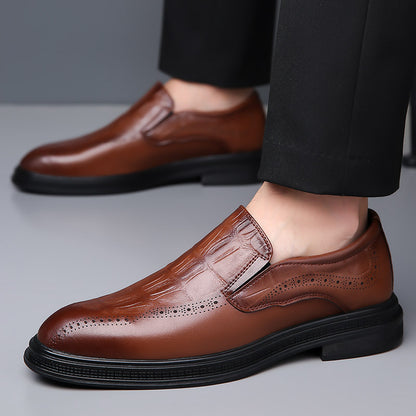 Adrian – Men's British-Style Pointed Leather Shoes