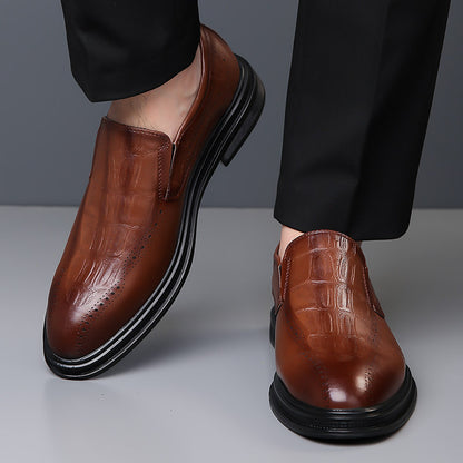 Adrian – Men's British-Style Pointed Leather Shoes