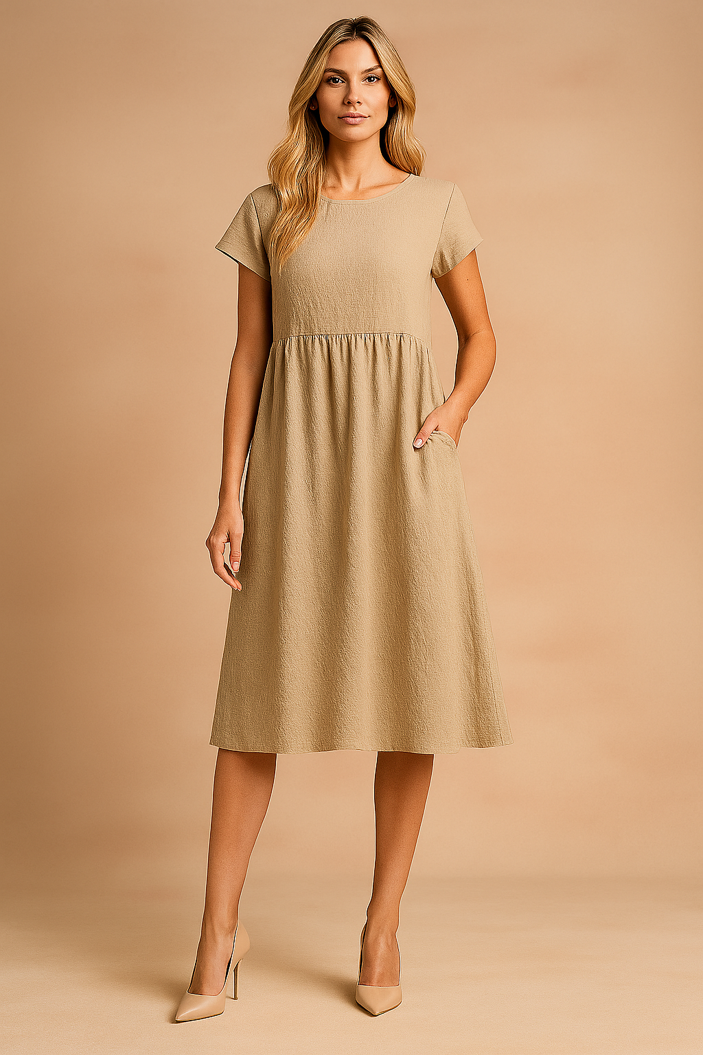 Airy Midi Summer Dress for Women - Stylish and Comfortable Casual Wear
