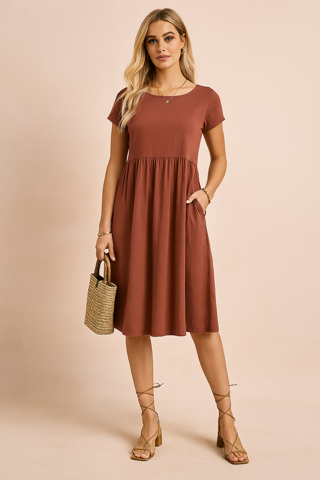 Airy Midi Summer Dress for Women - Stylish and Comfortable Casual Wear