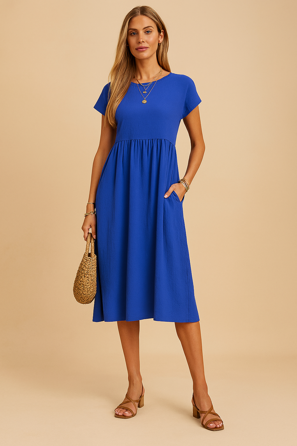 Airy Midi Summer Dress for Women - Stylish and Comfortable Casual Wear