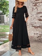 Chic Tummy-Flattering Dress for Women - Elegant Summer Style