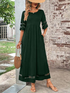Chic Tummy-Flattering Dress for Women - Elegant Summer Style