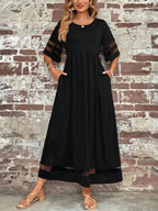 Chic Tummy-Flattering Dress for Women - Elegant Summer Style