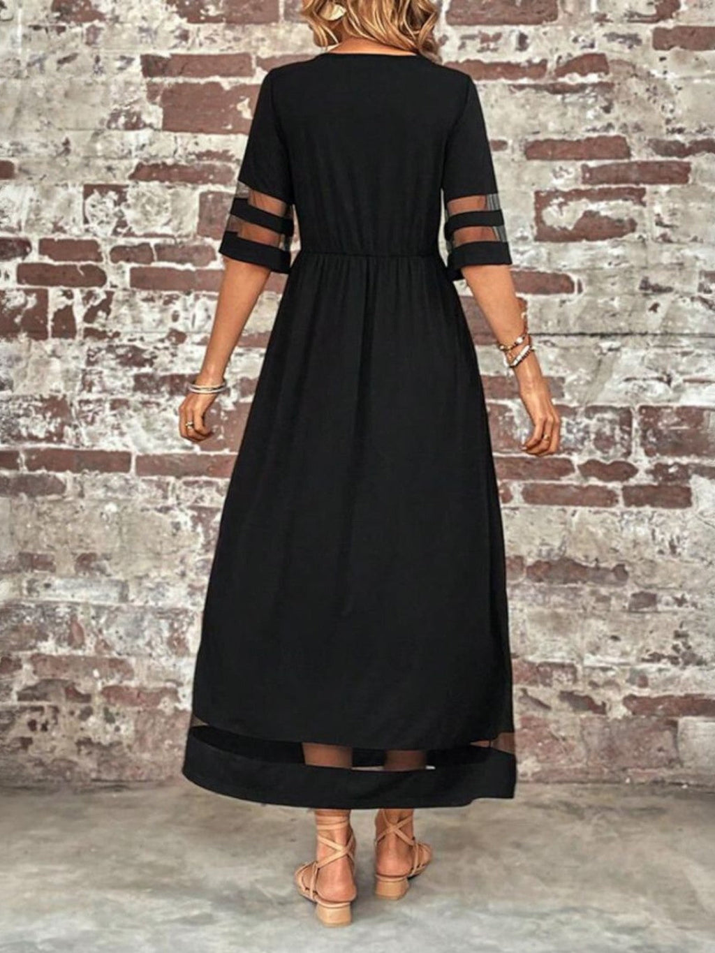 Chic Tummy-Flattering Dress for Women - Elegant Summer Style