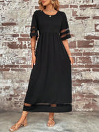 Chic Tummy-Flattering Dress for Women - Elegant Summer Style