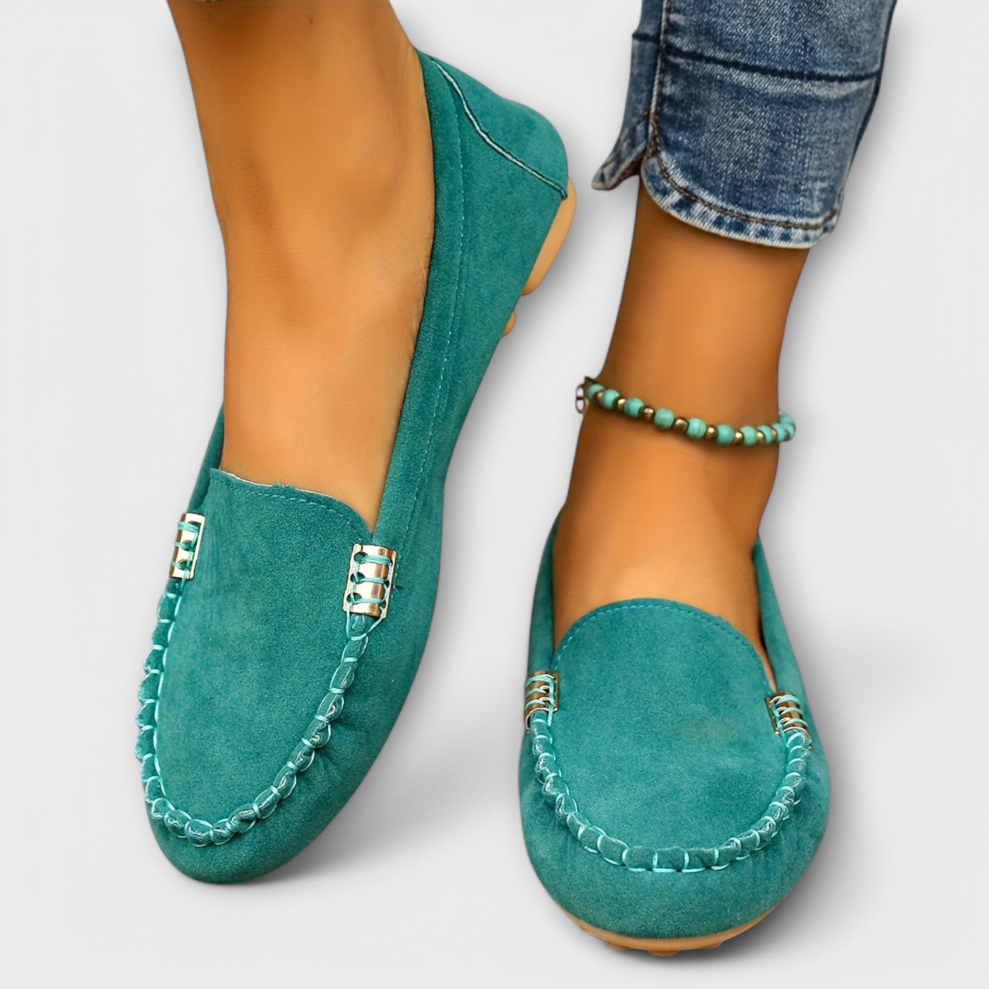 Comfortable Women Moccasin Slip-On Shoes for Casual Style