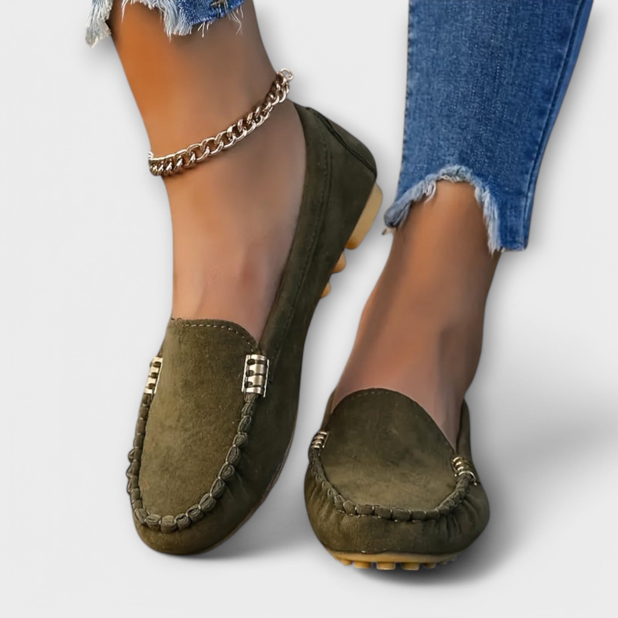 Comfortable Women Moccasin Slip-On Shoes for Casual Style