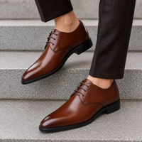 Dario - Men's Pointed-Toe Lace-Up Shoes
