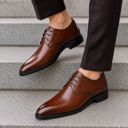 Dario - Men's Pointed-Toe Lace-Up Shoes
