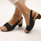 Elegant Women's Sandals - Orthopedic Design with Adjustable Strap for All-Day Comfort