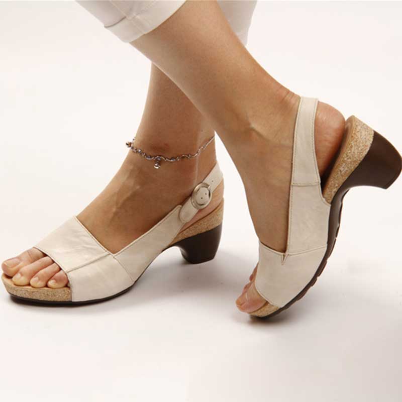 Elegant Women's Sandals - Orthopedic Design with Adjustable Strap for All-Day Comfort