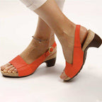 Elegant Women's Sandals - Orthopedic Design with Adjustable Strap for All-Day Comfort