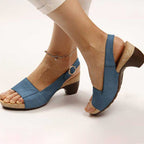 Elegant Women's Sandals - Orthopedic Design with Adjustable Strap for All-Day Comfort