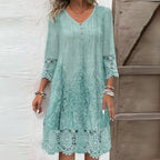 Floral Midi Dress for Women - Elegant Summer Style
