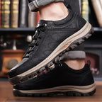 Men's Comfortable Supportive Leather Shoes for Hiking and Everyday Wear