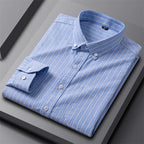 Men's Dress Shirt - Classic Oxford Button-Up for Business Casual Style