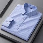 Men's Dress Shirt - Classic Oxford Button-Up for Business Casual Style