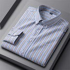 Men's Dress Shirt - Classic Oxford Button-Up for Business Casual Style