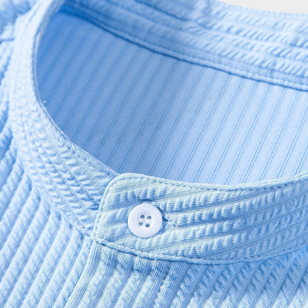 Men's Dress Shirt - Slim Fit Stand Collar, Elegant Casual Style for All Occasions