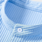 Men's Dress Shirt - Slim Fit Stand Collar, Elegant Casual Style for All Occasions
