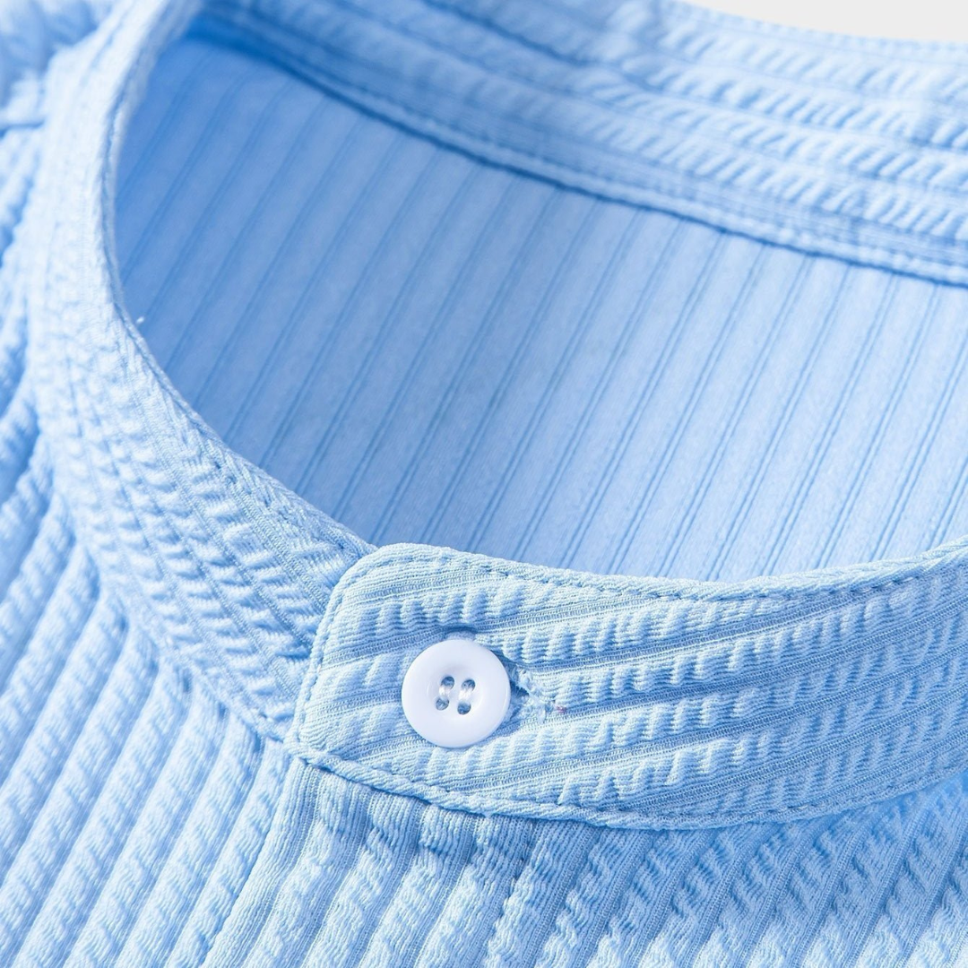 Men's Dress Shirt - Slim Fit Stand Collar, Elegant Casual Style for All Occasions