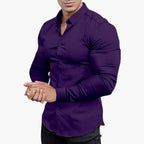 Men's Dress Shirt Slim-Fit Classic Style for Versatile Business and Casual Wear