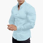 Men's Dress Shirt Slim-Fit Classic Style for Versatile Business and Casual Wear