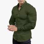 Men's Dress Shirt Slim-Fit Classic Style for Versatile Business and Casual Wear