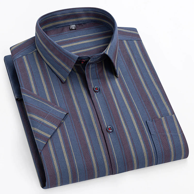 Men's Short-Sleeve Summer Shirt - Lightweight Casual Style for Warm Weather - Perfect for Everyday Wear and Summer Outings