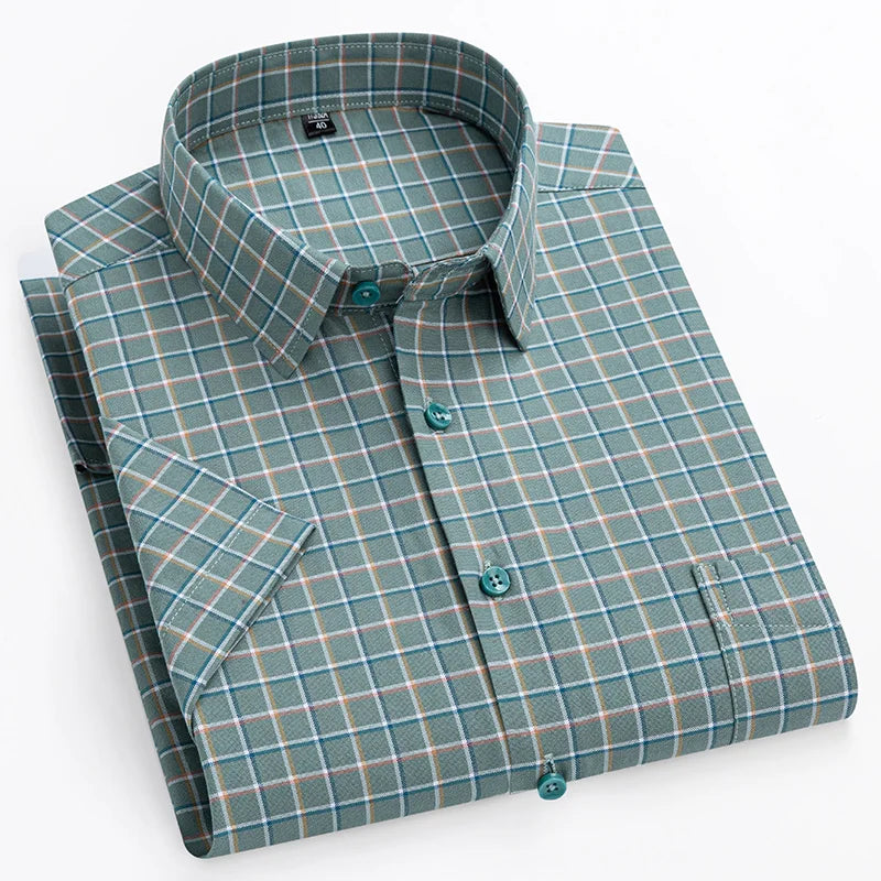 Men's Short-Sleeve Summer Shirt - Lightweight Casual Style for Warm Weather - Perfect for Everyday Wear and Summer Outings