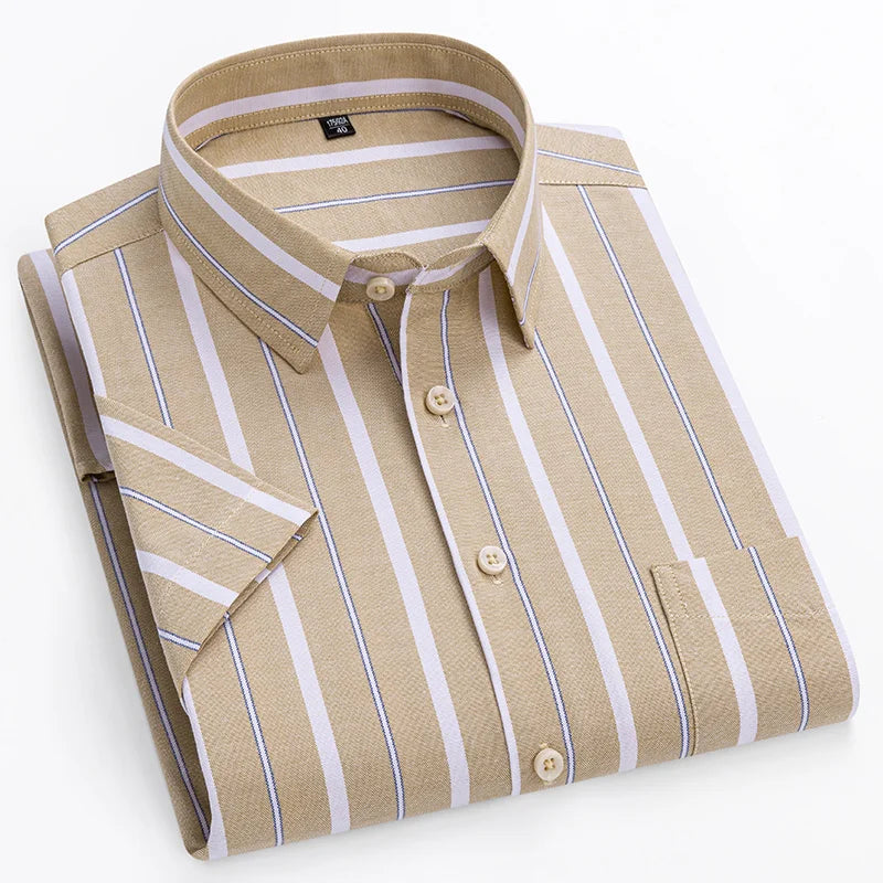 Men's Short-Sleeve Summer Shirt - Lightweight Casual Style for Warm Weather - Perfect for Everyday Wear and Summer Outings