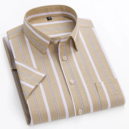 Men's Short-Sleeve Summer Shirt - Lightweight Casual Style for Warm Weather - Perfect for Everyday Wear and Summer Outings
