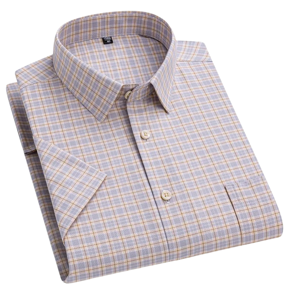Men's Short-Sleeve Summer Shirt - Lightweight Casual Style for Warm Weather - Perfect for Everyday Wear and Summer Outings