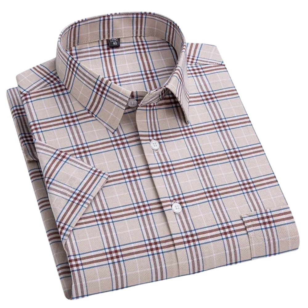 Men's Short-Sleeve Summer Shirt - Lightweight Casual Style for Warm Weather - Perfect for Everyday Wear and Summer Outings