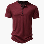 Men's Short Sleeve Henley Shirt - Comfortable Summer Style T-Shirt for Casual Wear and Versatile Looks