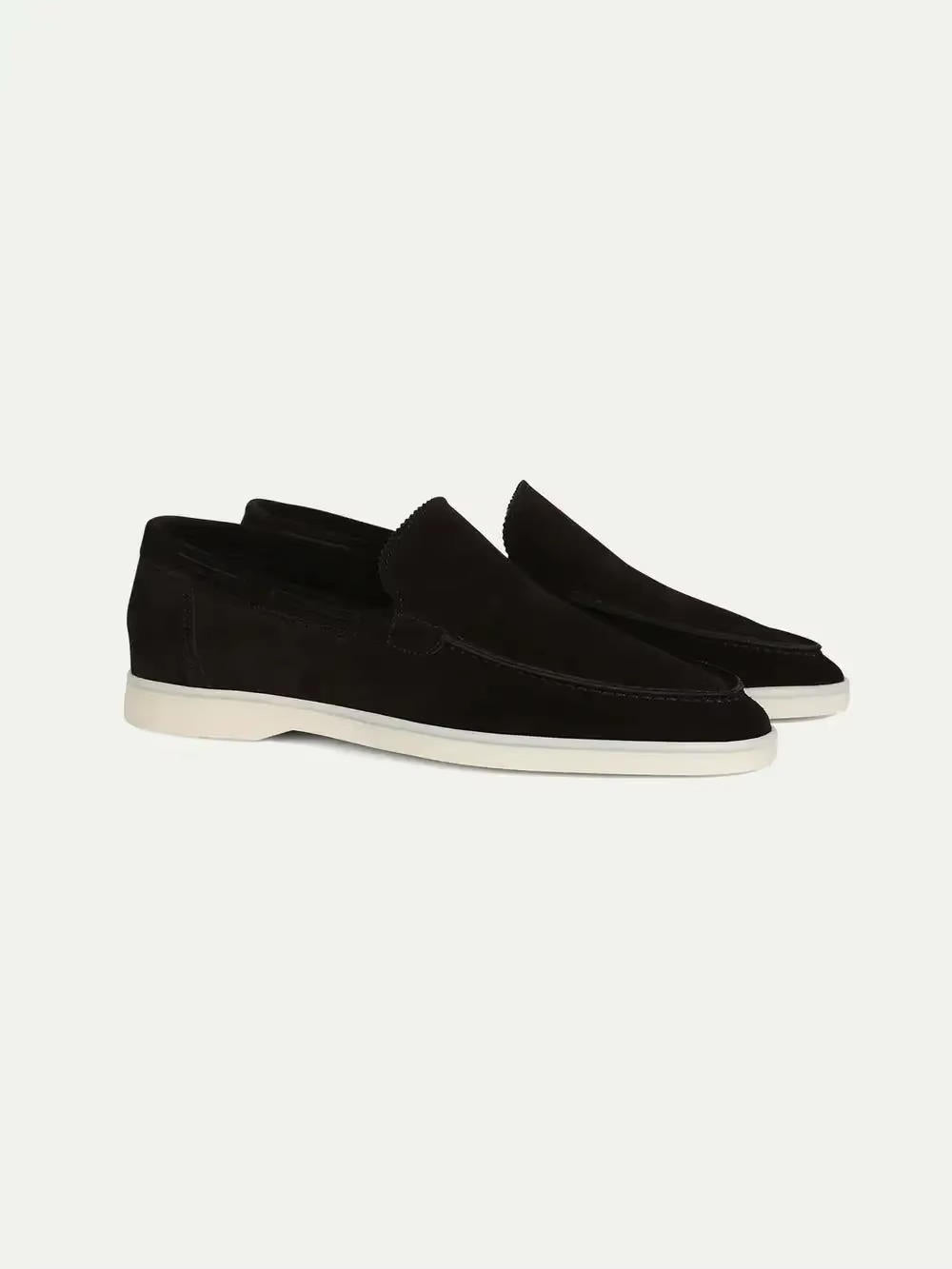 Men's Suede Loafers in Brown - Slip-On Casual and Semi-Formal Footwear for Effortless Style