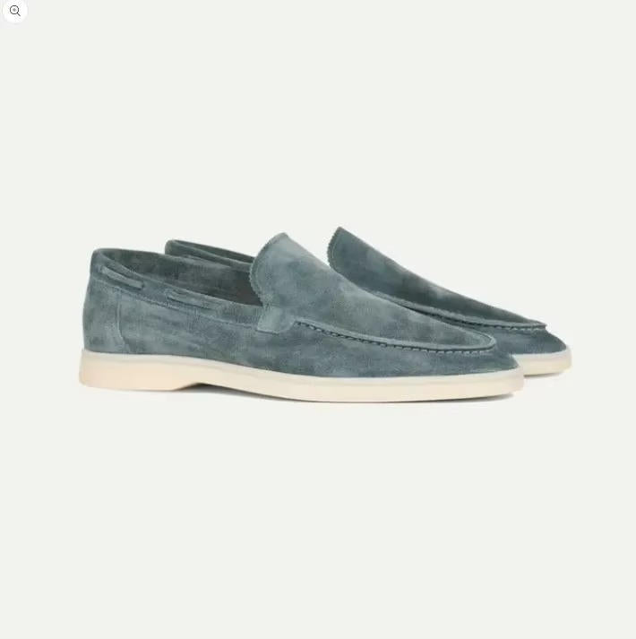 Men's Suede Loafers in Brown - Slip-On Casual and Semi-Formal Footwear for Effortless Style