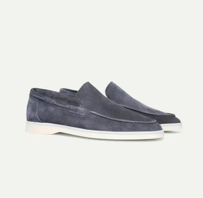 Men's Suede Loafers in Brown - Slip-On Casual and Semi-Formal Footwear for Effortless Style