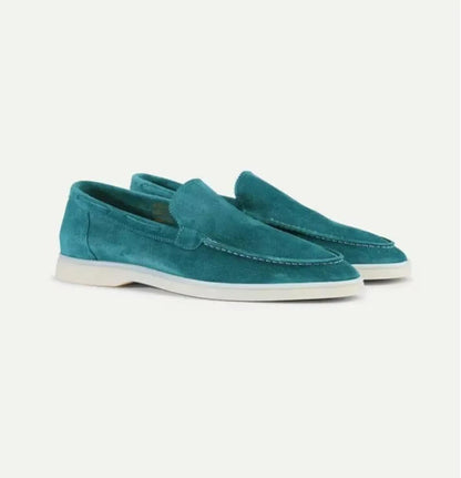 Men's Suede Loafers in Brown - Slip-On Casual and Semi-Formal Footwear for Effortless Style