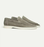 Men's Suede Loafers in Brown - Slip-On Casual and Semi-Formal Footwear for Effortless Style