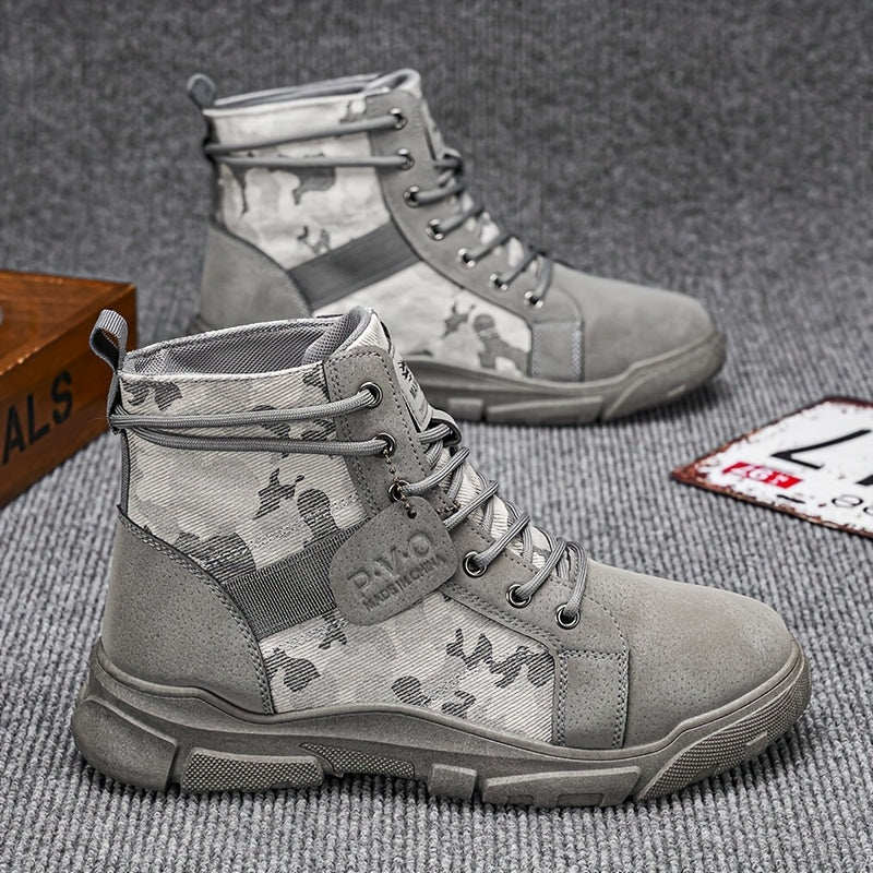 Mens Walking Boots - Durable Outdoor Boots for All-Terrain Adventures, Comfortable Fit and Ankle Support