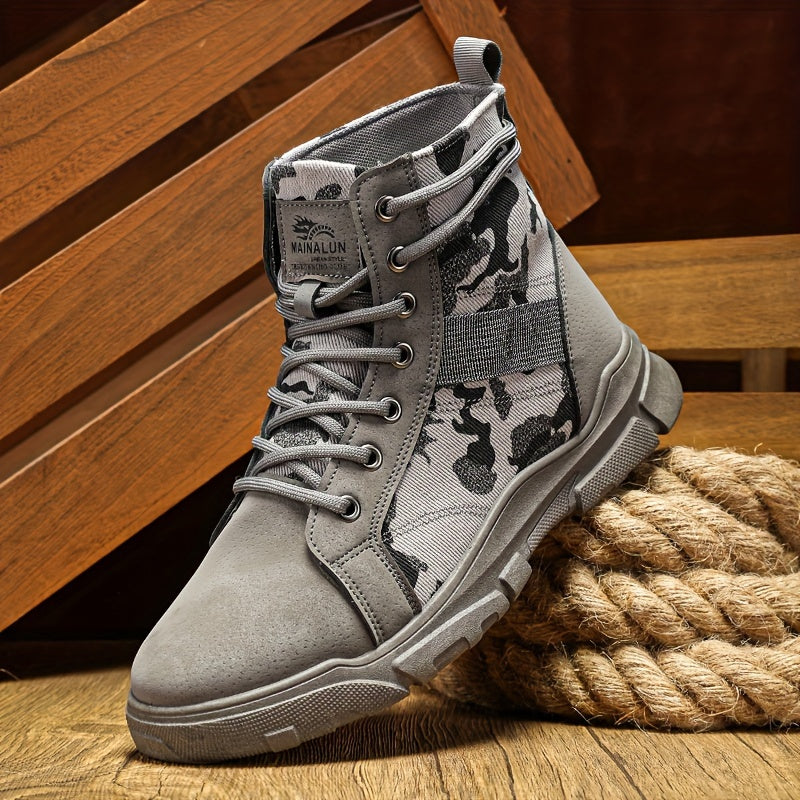 Mens Walking Boots - Durable Outdoor Boots for All-Terrain Adventures, Comfortable Fit and Ankle Support