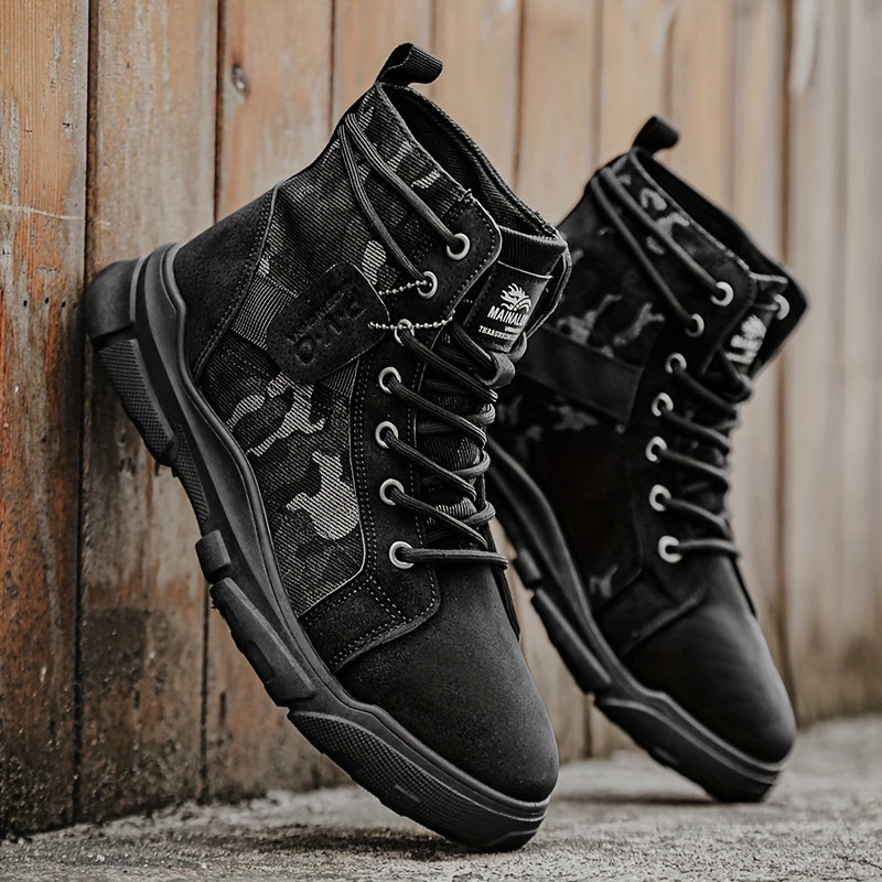 Mens Walking Boots - Durable Outdoor Boots for All-Terrain Adventures, Comfortable Fit and Ankle Support