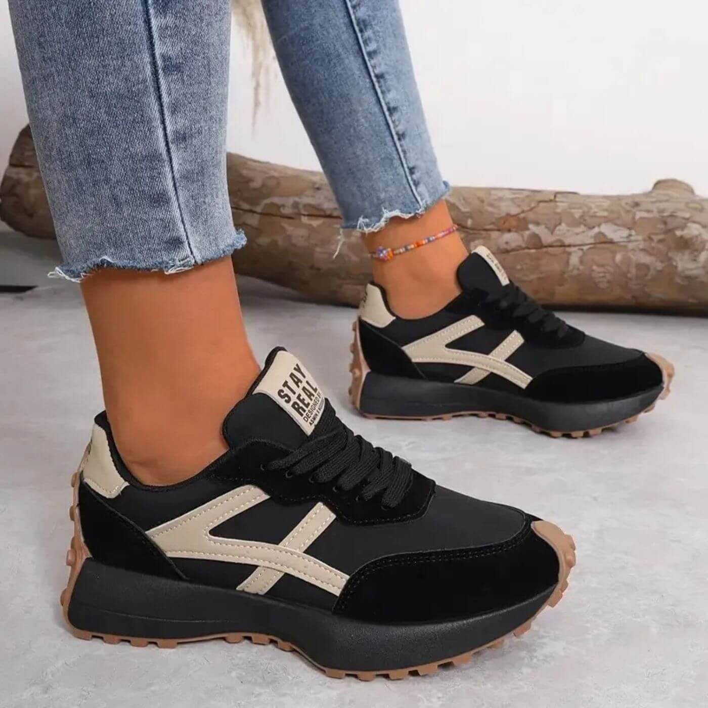 Orthopedic Slip-Resistant Sneakers for Women - Comfortable Supportive Footwear