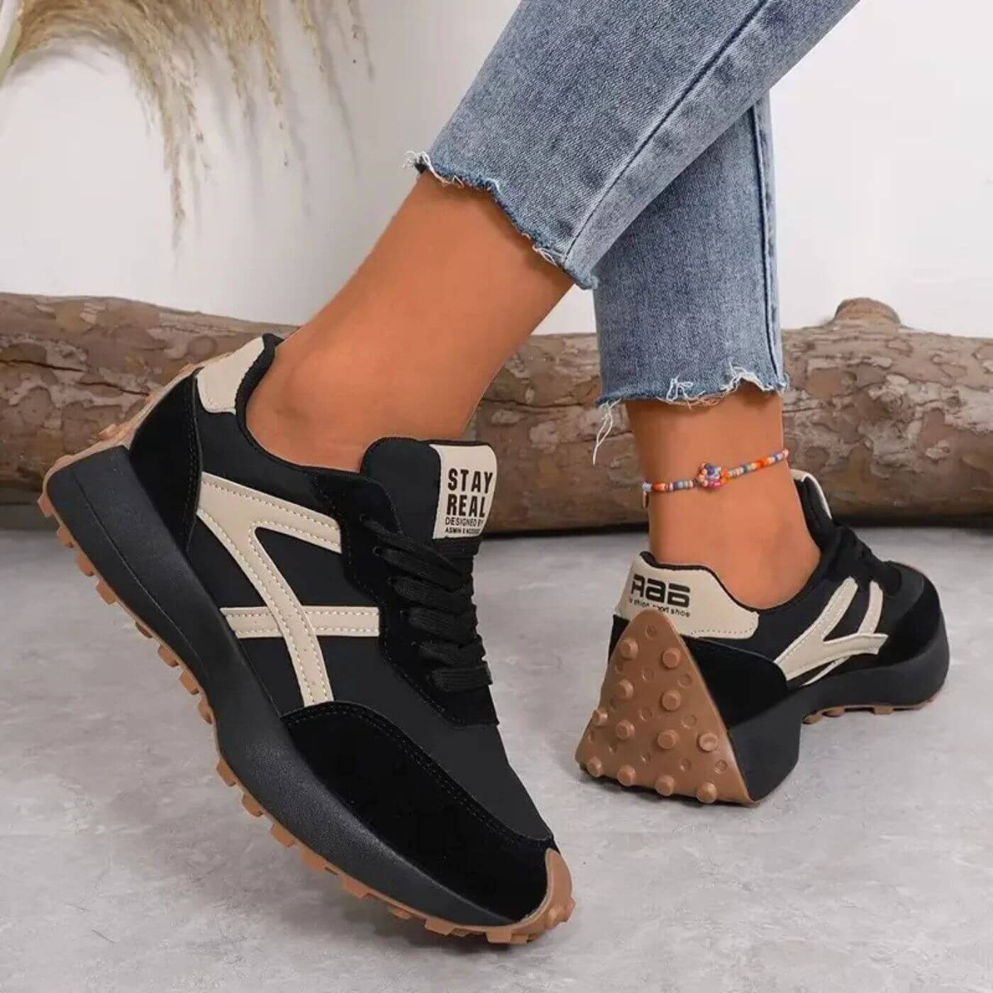 Orthopedic Slip-Resistant Sneakers for Women - Comfortable Supportive Footwear