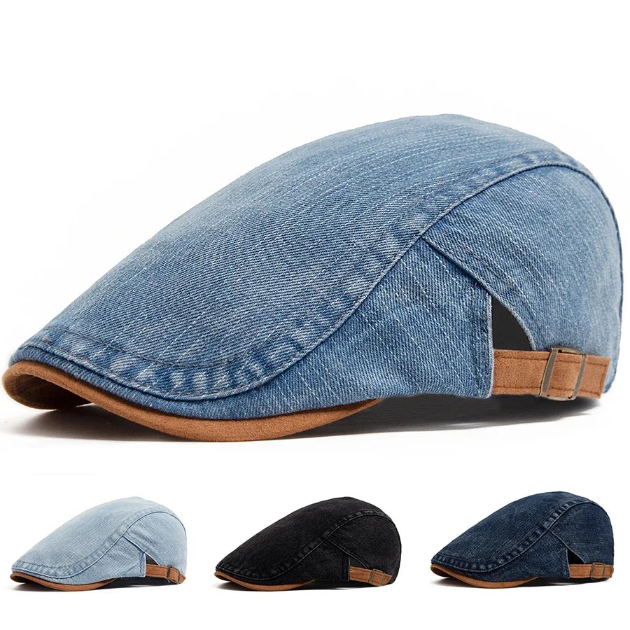 VARENO™ – PREMIUM DENIM FLAT CAP
