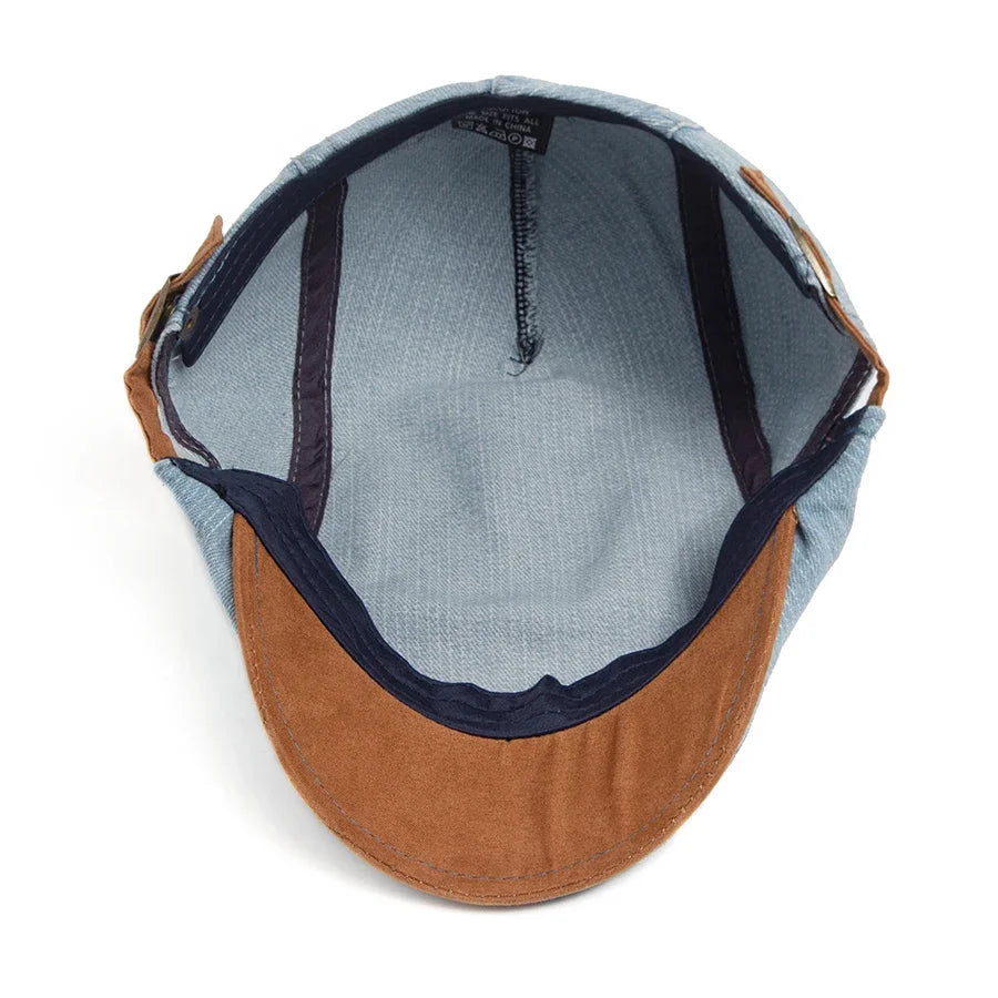 VARENO™ – PREMIUM DENIM FLAT CAP